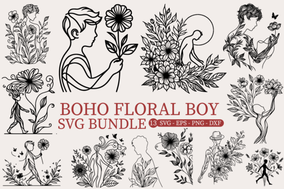 Boho Floral Boy SVG Bundle Review