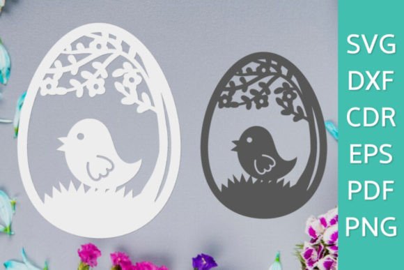 Floral Easter Svg Easter Egg Papercut