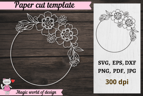 Floral Frame Svg Cricut SVG Cut File