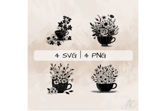 Floral Teacup SVG Bundle Review