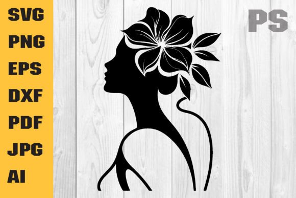 Floral Woman SVG, Flower Girl SVG