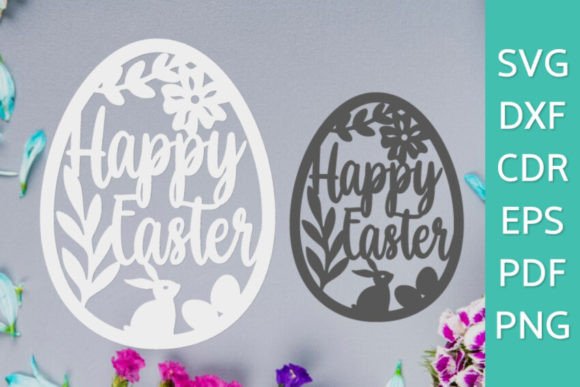 Happy Easter Svg Floral Easter Egg