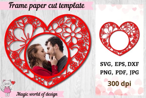 Heart Frame Svg, Floral Wreath Svg, Vale