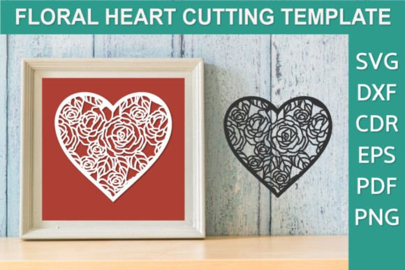 Rose Flowers Heart SVG Review