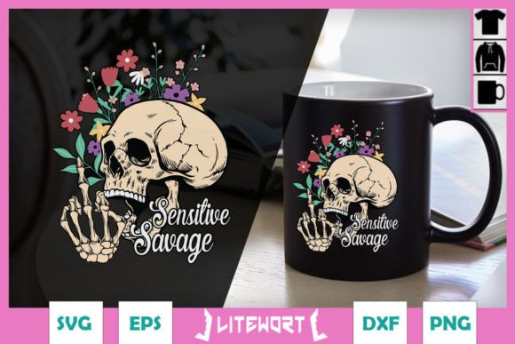 Savage Floral Skull SVG Review